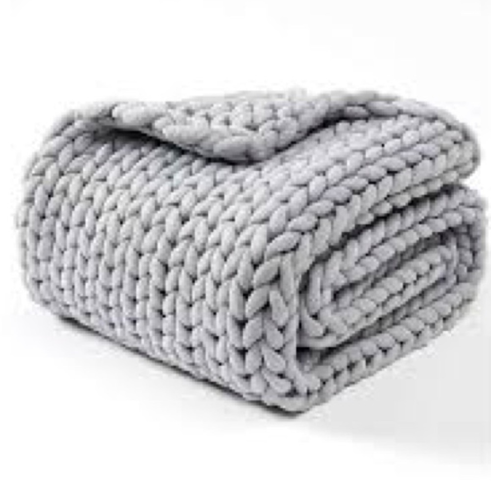 RH Baby Restoration Hardware Chunky Hand Knit Blanket